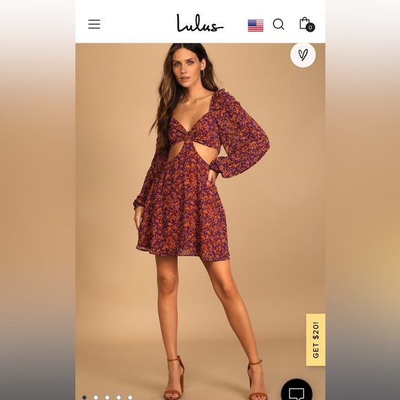 Lulus Dresses & Skirts - Lulu's Purple Long Sleeve Dress